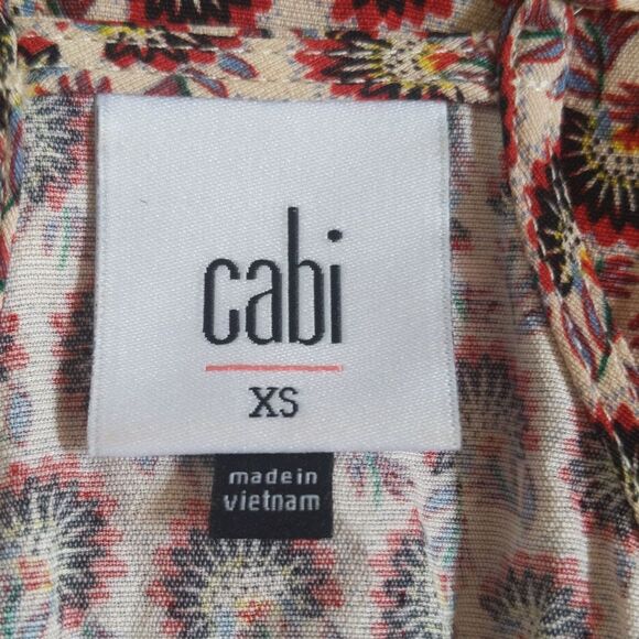 CAbi style #5737 Poem cami camisole, viscose, floral, XS - Picture 6 of 10